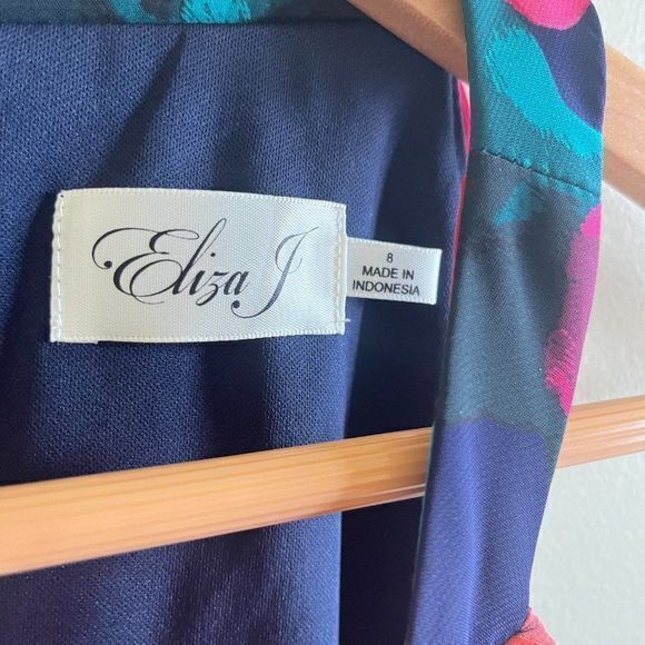 Eliza J‎ Women's Sleeveless Floral Print Dress Cutout Front Womens Size 8… - Picture 5 of 11